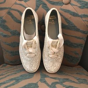 ♠️ KATE SPADE GLITTER KEDS. NEVER WORN. NEW IN BOX